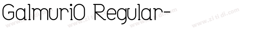 Galmuri9 Regular字体转换
